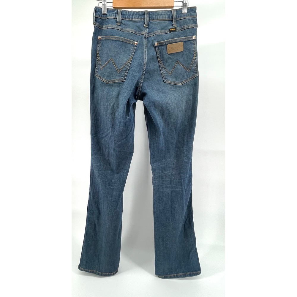 Wrangler x Lainey Wilson Women Blue High Rise Bell Bottom Flare Jeans 30x34